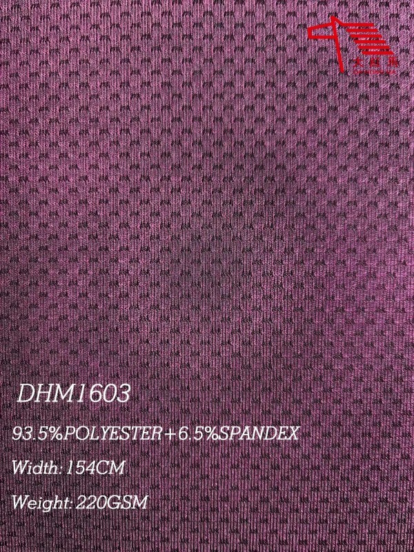 Polyester Spandex Jersey Fabric 220GSM Butterfly Aperture Mesh Moisture Wicking for Sportswear