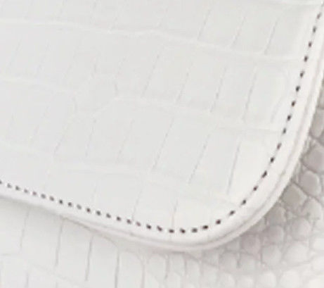 White Pu leather handbags Young lady's bag