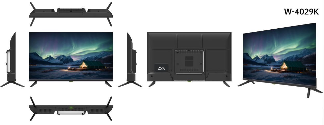 WebOS 40 Inch Smart TV Ultrathin Thickness High Definition with Remote Control