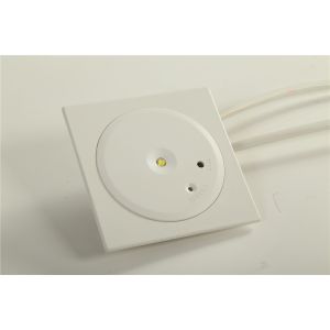 CE Approved Recessed LED Downlight Fire Emergency Light with 1 Watt SMD White LED and Ni-Cd Battery