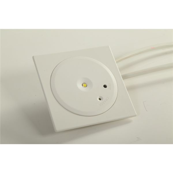 CE Approved Recessed LED Downlight Fire Emergency Light with 1 Watt SMD White LED and Ni-Cd Battery