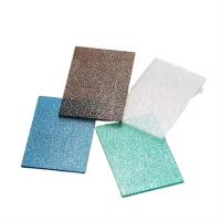 Plaque de polycarbonate en relief de diamants 2 mm 3 mm 5 mm PC Plaque en relief