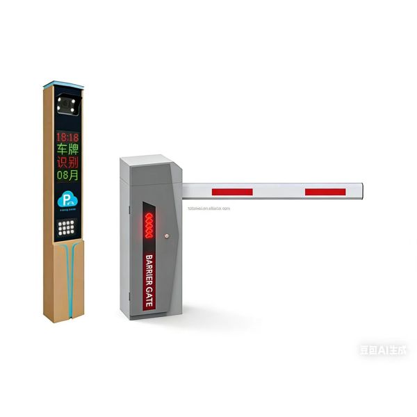IP44 Traffic Control Arm Gates , Barrier Boom Gate Remote Control License Plate Recognition