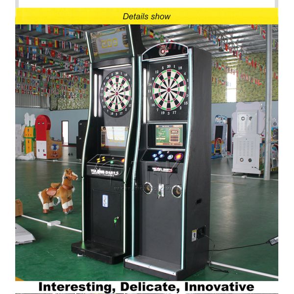 Metal Material Coin Operated Electronic Dart Machine For 4 Players
