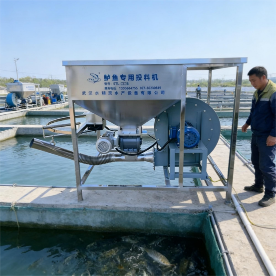 Sea Bass Farming Large Pond Automatic Feeder 5-15m Feeding Distance
