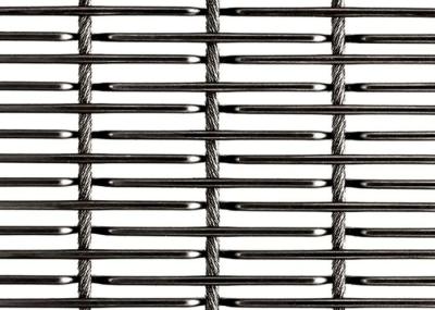 Restaurant Hotel Architectural Woven Wire Mesh Stainless Steel 304 Cable Rod