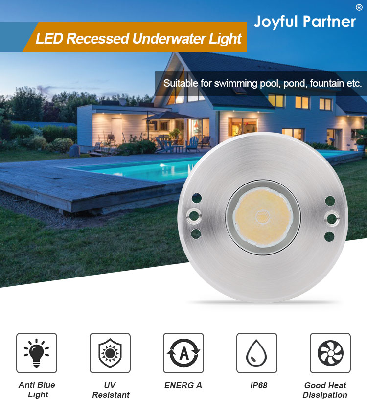 LED Mini 1W 12V DC 8° Узочный угол луча IP68 водонепроницаемый маркерный индикатор наружного ландшафта