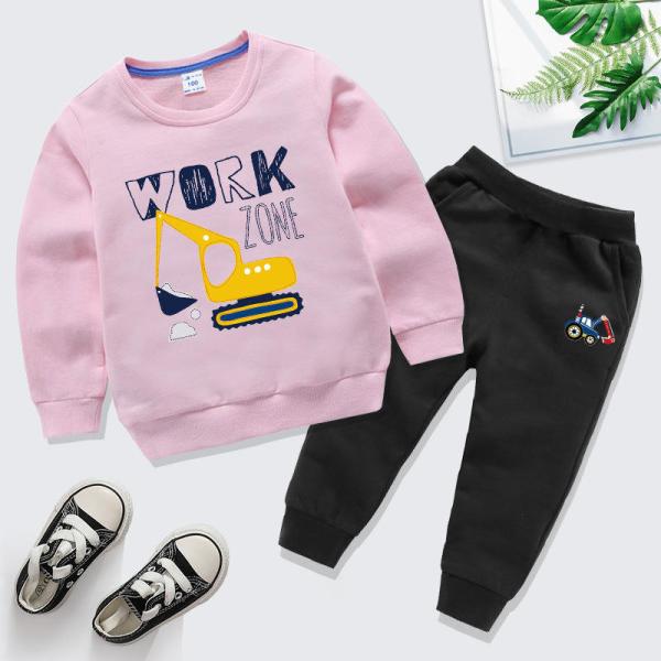 Sports Children'S Outfit Sets Casual Gold Velvet Two Piece