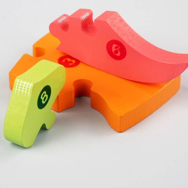 Montessori 3D Wooden Block Puzzle Toys Thicken Wood Jigsaw Early Learning