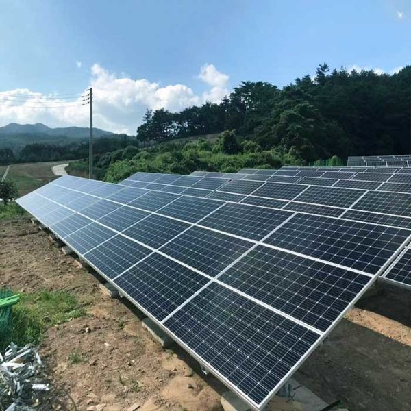 取付けられる金属によって電流を通される基盤PVの据付の地上