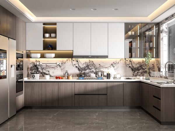 Conjunto completo Mobiliário de cozinha estilo moderno de alta qualidade