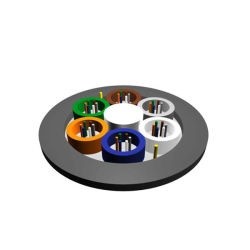 All Dielectric Loose Tube FRP 12 Core Fiber Optic Cable GYFTY with Aramid Yarn PE/LSZH Outer Sheath