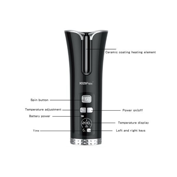 Прочное USB Curler волос салона автоматическое беспроводное перезаряжаемые