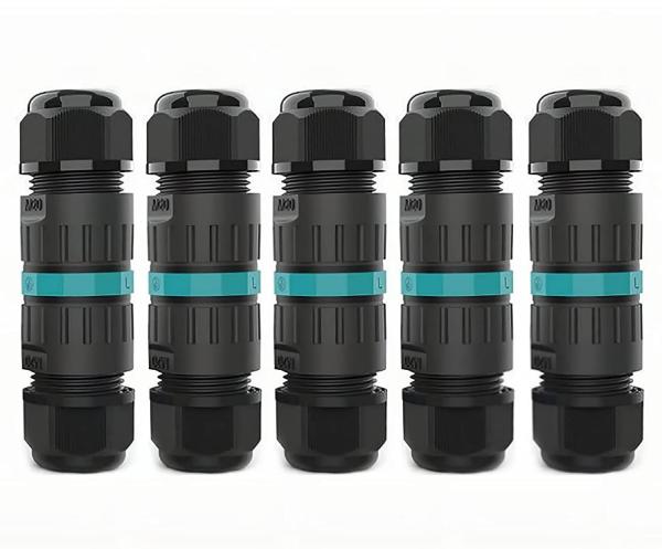 IP68 Waterproof Junction Box Connectors M20 2 Pin Outdoor Electrical Cable Connectors