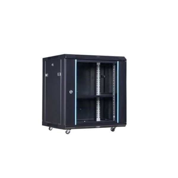 12U Surface Finish Degreasing Picking Phosphating Powder Coated Server Rack Cabinet