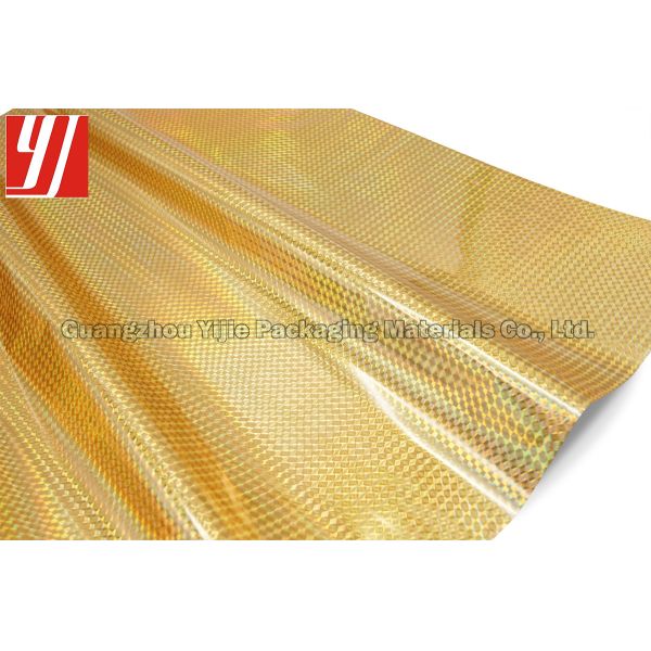 Rollo de oro de la hoja del laser del ODM el 1.28m*180m del cuadrado