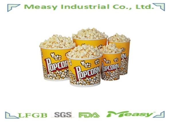 64oz Popcorn Paper Containers With Personalised Design Printing