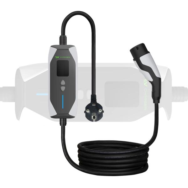 16A 3.5KW 32A 7KW Portable EV 240V TYPE 2 Home Portable Level 2 EV Charger For Ev Cars