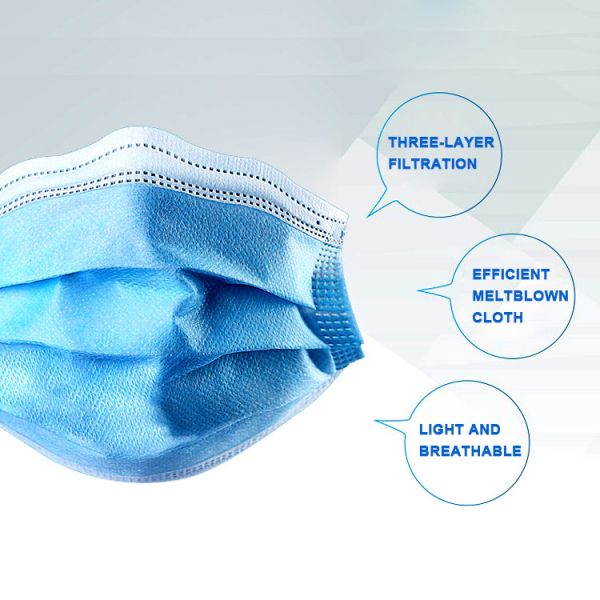 Waterproof Disposable Medical Face Mask 3Ply OEM ODM Supported