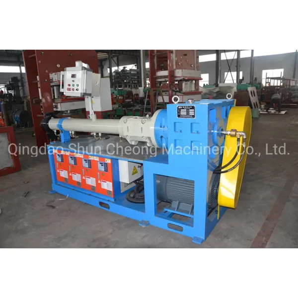 in Barrel Cold Feed Extruder For Extruding Tire Tread And Rubber Sheet In Manufacturing Plant With Deep Screw/Cold Feed Rubber Extruder Machine 