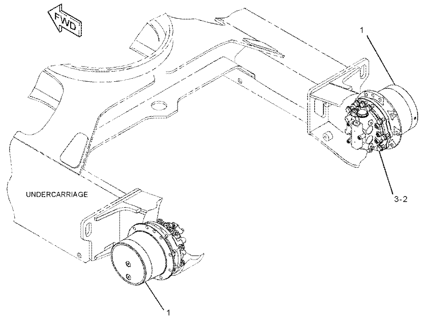 288-3462 2883462 Final Drive Excavator Spare Parts For S3Q2 C1.8 303.5E