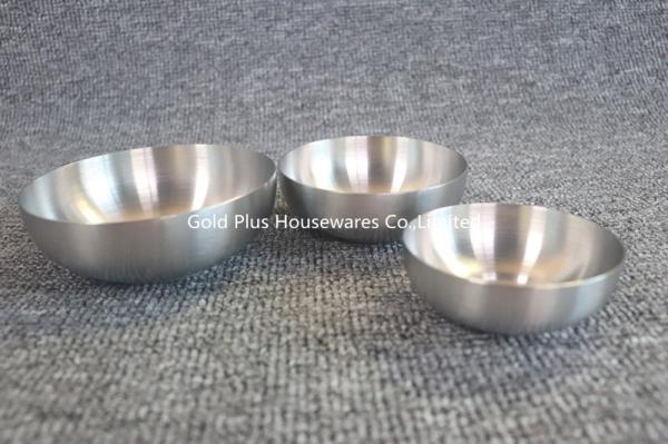 Fancy metal sauce bowl for restaurant and home tableware vinegar dish stainless steel cereal snack bowl