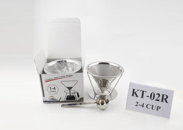 Stainless Steel Pour Over Coffee Maker Gift Set With Coffee Scoop