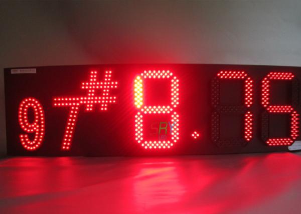 8888 Oil Price Led Sign , LED Moving Message Display High Brightness