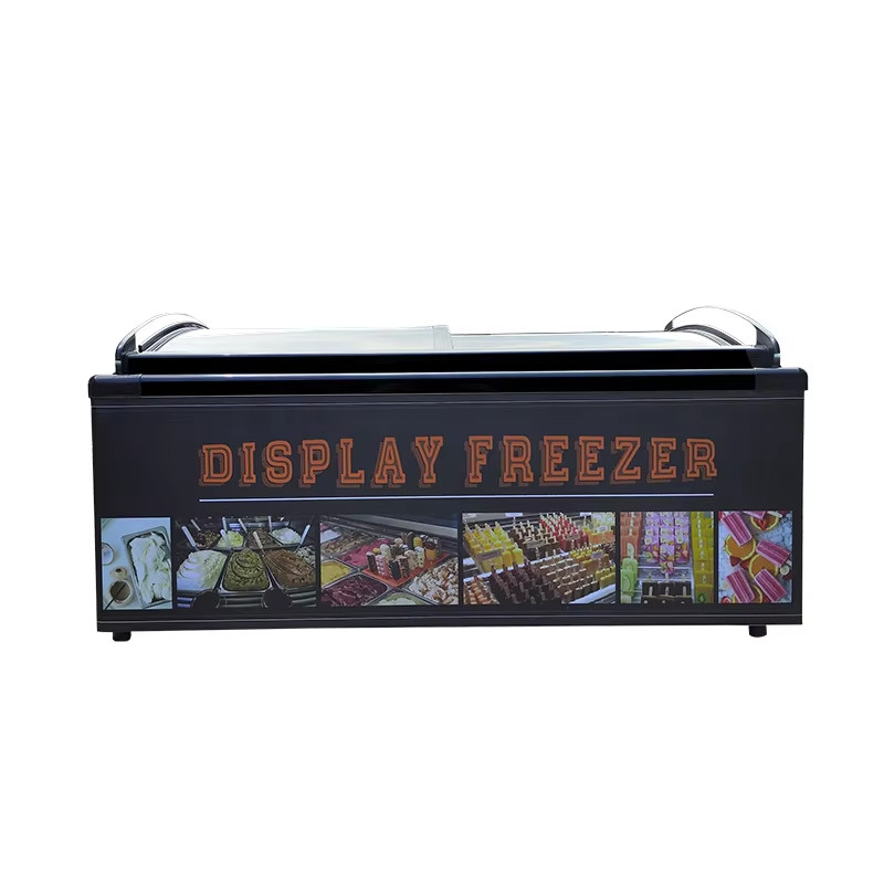 Commercial Kitchen Equipment Ice Cream Countertop Display Desktop Showcase Ice Cream Freezer