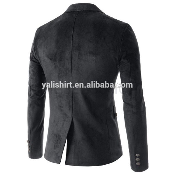 Factory stock wholesale cheap high quality mens slim fit suede blazer jacket