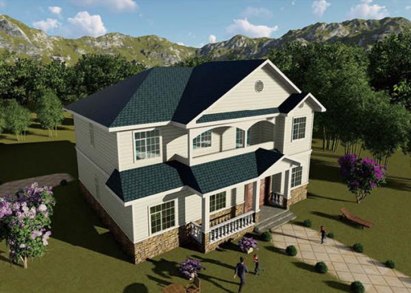 Especificações de estrutura de aço de calibre leve Casa pré-fabricada Villa de luxo Casa unifamiliar