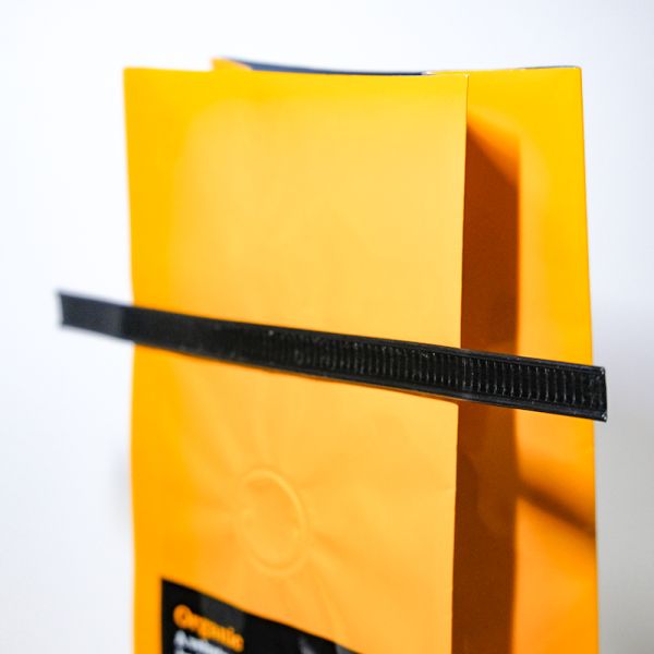 100% Organic Espresso Coffee Stand Up Pouch 250g Flat Bottom Bag With Valve