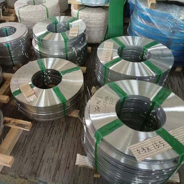 Cintas de acero inoxidable AISI301 de dureza completa Cintas de acero inoxidable para el resorte