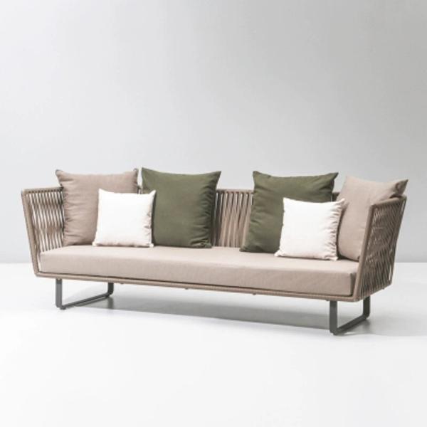 Outdoor sofa courtyard combination villa balcony garden terrace rattan chair outdoor model room sunroom rattan furniture