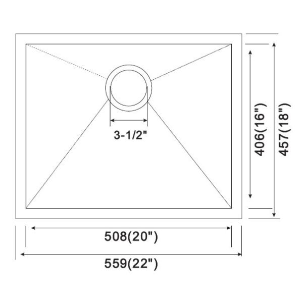 Custom Size Undermount Double Sink Stainless Steel With Drain Board / Under Mount Stainless Steel Kitchen Sink