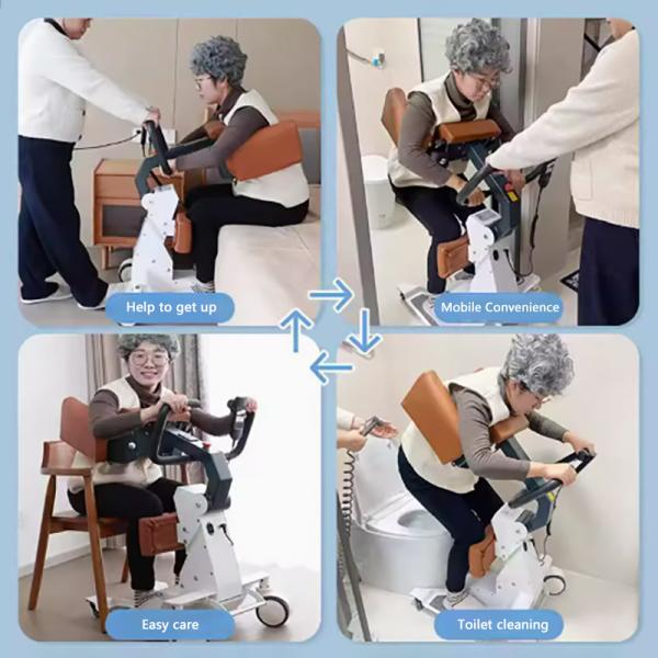 Multifunctional Folding Nursing Chair with Adjustable Height and Armrests