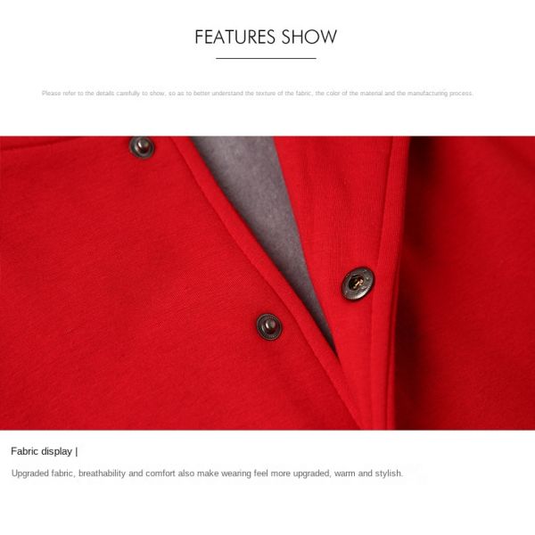 Coated Processing Type Baseball Uniform Sweater for Men's Work Clothes Custom Logo