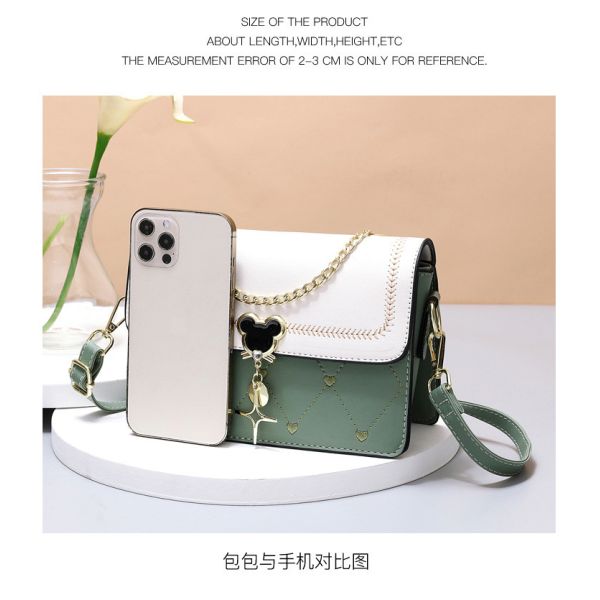 WOMEN'S ONE-SHOULDER SMALL SQUARE BAG 2024 SUMMER NEW TREND EVERYTHING SMALL GIRL HEART GIFT BAG