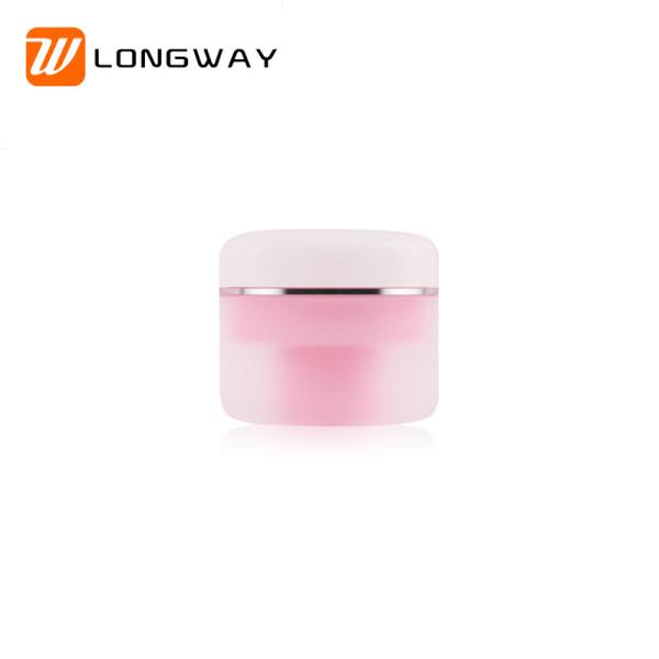 Luxury Facial Empty Round Skin Care Cream Plastic Cosmetic Jar with screw lid