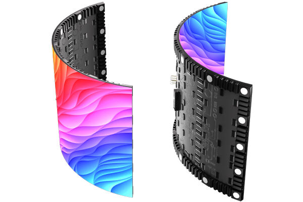 ROHS CCC Flexible Curved Led Display Screen P2 . 5 Module 1920Hz 320*160mm