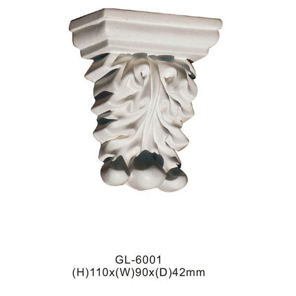 GL-6002 Carved Resin Exotic Interior And Exterior Decoration For Outdoor Designs Polyurethane Decorative Wood Corbels