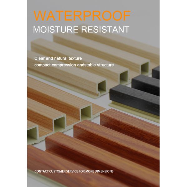 High Quality Versatile Fluted Panel Wpc Wall Panel Interior Decoration Wood Plastic Panel