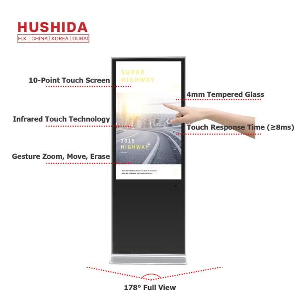 High Definition IR Touch Display Infrared Touch Frame 50 Inch With Vivid Color