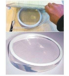 The whole Crystal and Clear acrylic tablet display with stand-150mm-1161st