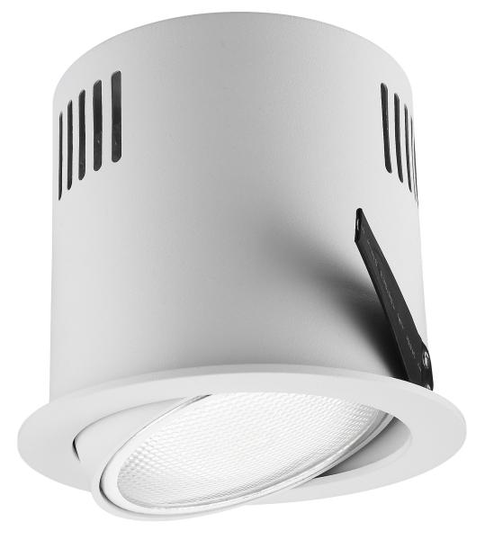 Max 20W GU10 Input Volt 230V Tiltable Round Recessed Aluminum Halogen LED Downlights For Hotel R4A0024