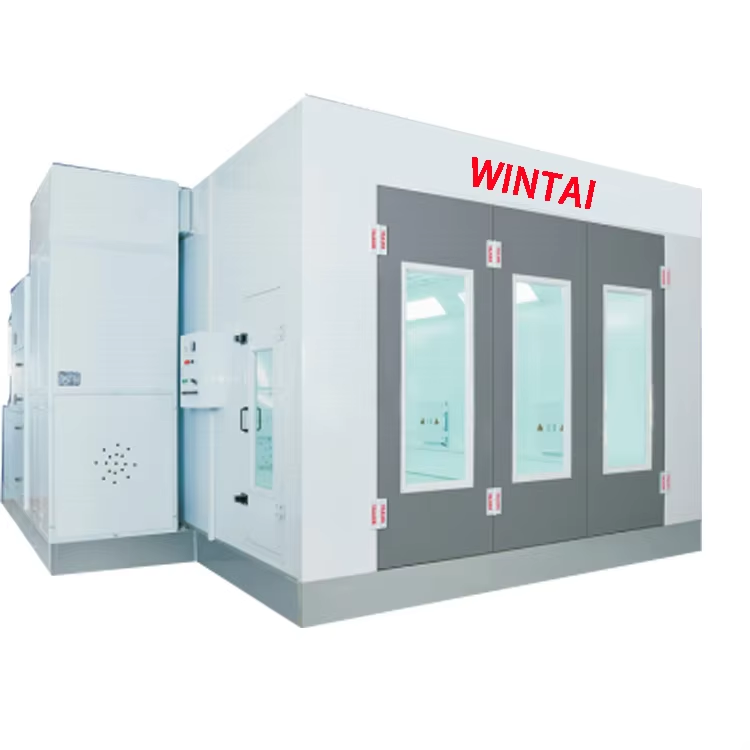 Movable Exhaust Fan Automotive Paint Room With Infrared Lighting Heating