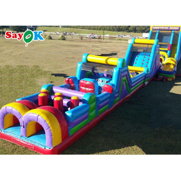 150m 495ft Commercial Inflatable Obstacle Course For Adult