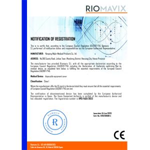 Nanyang Major Medical Products Co.,Ltd Certifications