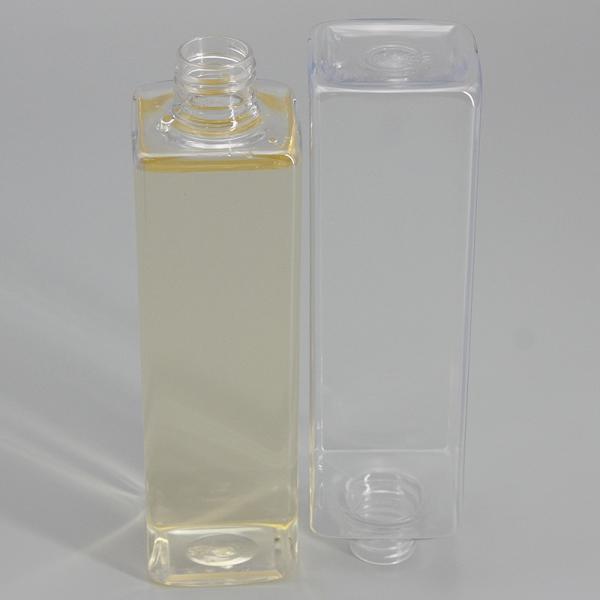 300ml Clear Square Plastic Packaging Bottle For Hand Sanitizer