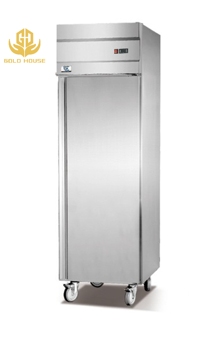 Commercial Glass Door Refrigerator 2-8℃ Air Cooled Display Fridge Wanbao Compressor